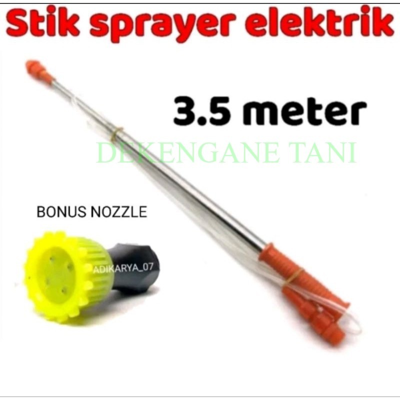 Stik sprayer elektrik panjang stik sprayer teleskopik 3.5meter stik semprotan hama 3.5 meter/ Stik S