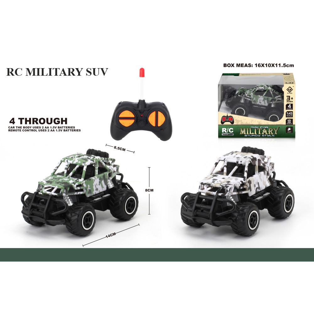 Mainan RC Mobil Jeep SUV Militer remote Control Mobil Military Mainan Anak Cowok Radio Control