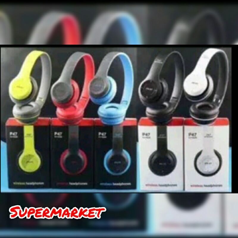 [TERMURAH] Headset Bluetooth JBL P47 Bando-Headphone Wireles