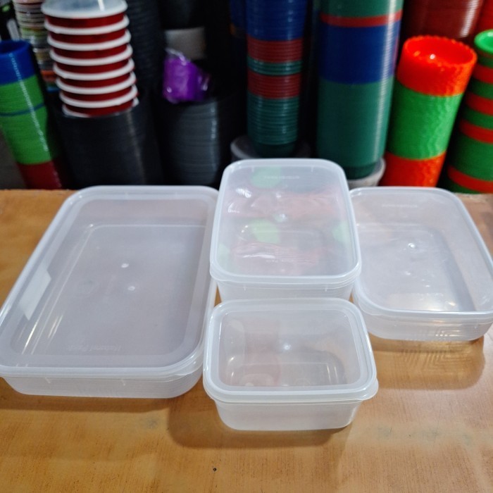 wadah plastik kotak natural pack 3500ml, 1900ml,1700ml ,900ml, 500ml