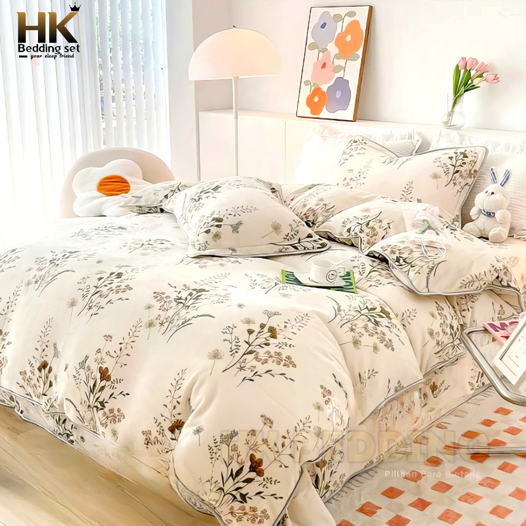 Bed cover set sprei motif theresia uk 90X200 100x200 120X200 140x200 160X200 180X200 200X200