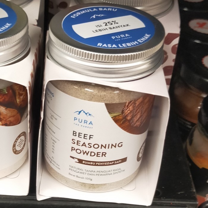 

pura beef seasoning sapi powder penyedap rasa 100gr no MSG