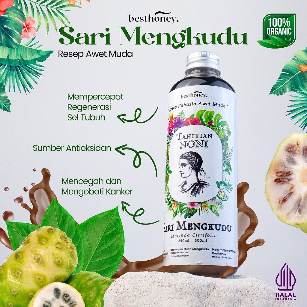 

Best Honey - Sari Buah Mengkudu Original - Noni Alami - Herbal - Menjaga Kesehatan Jantung - 250 ML