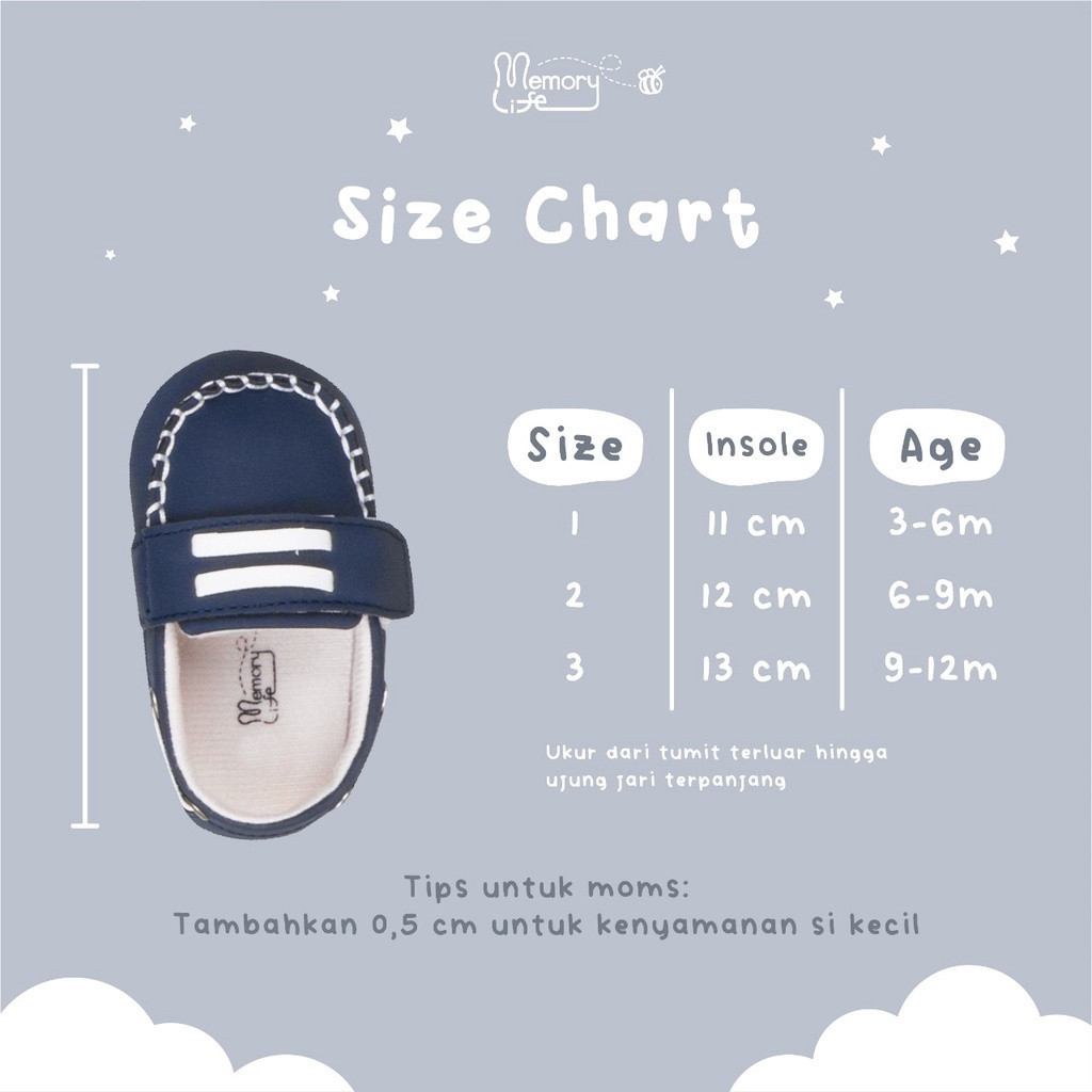 MemoryLife - Prewalker Baby Gladiator | Sepatu Prewalker Bayi Unisex Umur 0 - 18 Bulan