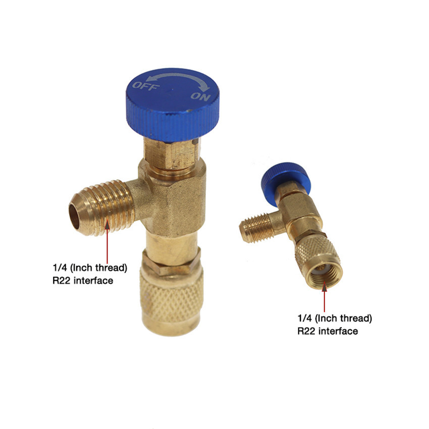 Adaptor Nepel Freon R22 R410 Kran Freon Adaptor Nepel Isi Freon Ac Mobil Adaptor Pengaman Isi Freon