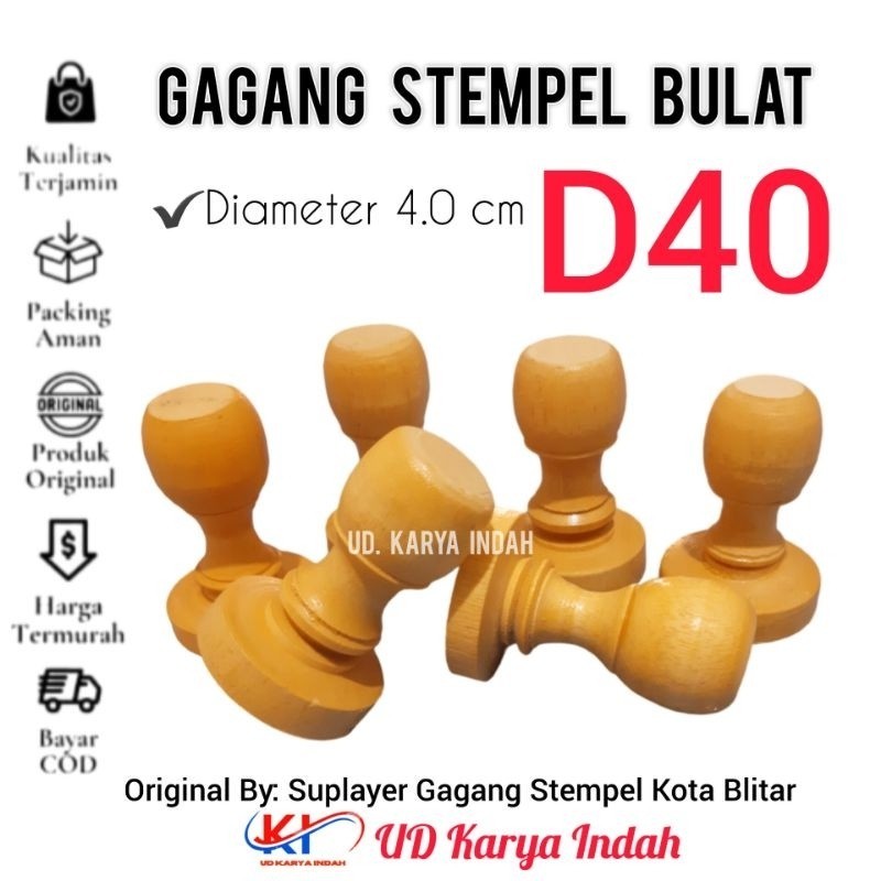 

[ NEW ] GAGANG STEMPEL D40 | DIAMETER 4.0 CM