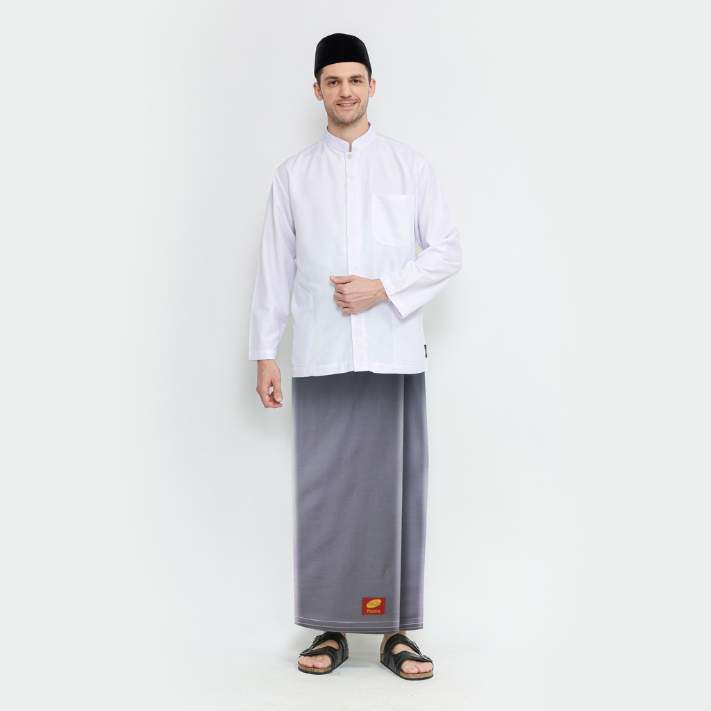 Sarung ATLAS Premium 720 Original Warna Polos Abu-Abu