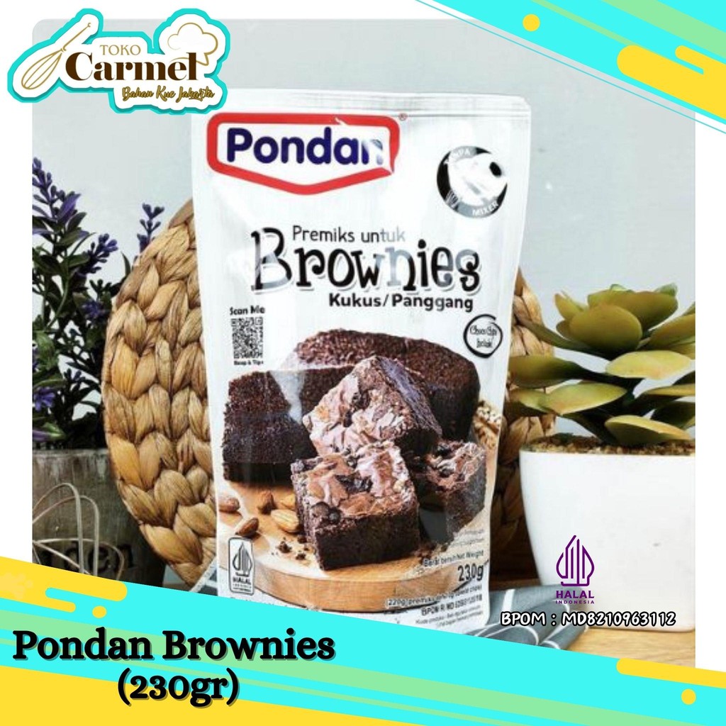 

Pondan Brownies Mix 230gr - Tepung Brownis