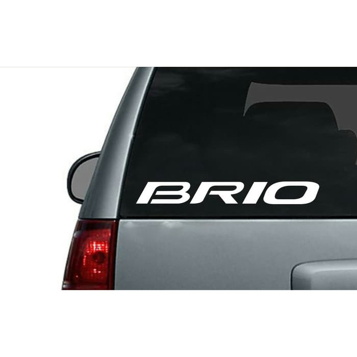 Stiker Mobil Logo Honda Brio - Car Decal Sticker Lucu unik keren Jagonya Stiker
