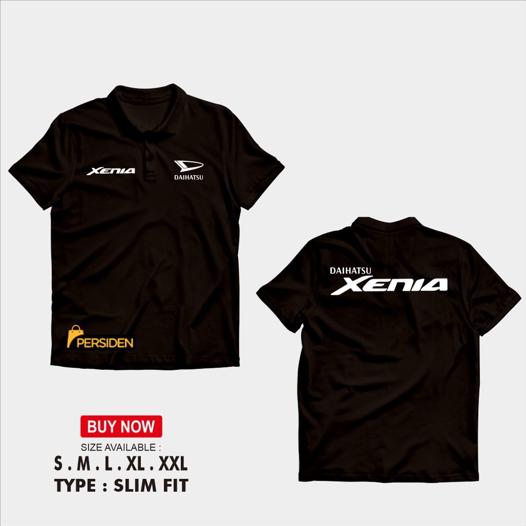 Polo Shirt Pria Wanita Kaos Polo Daihatsu Xenia Kaos Otomotif