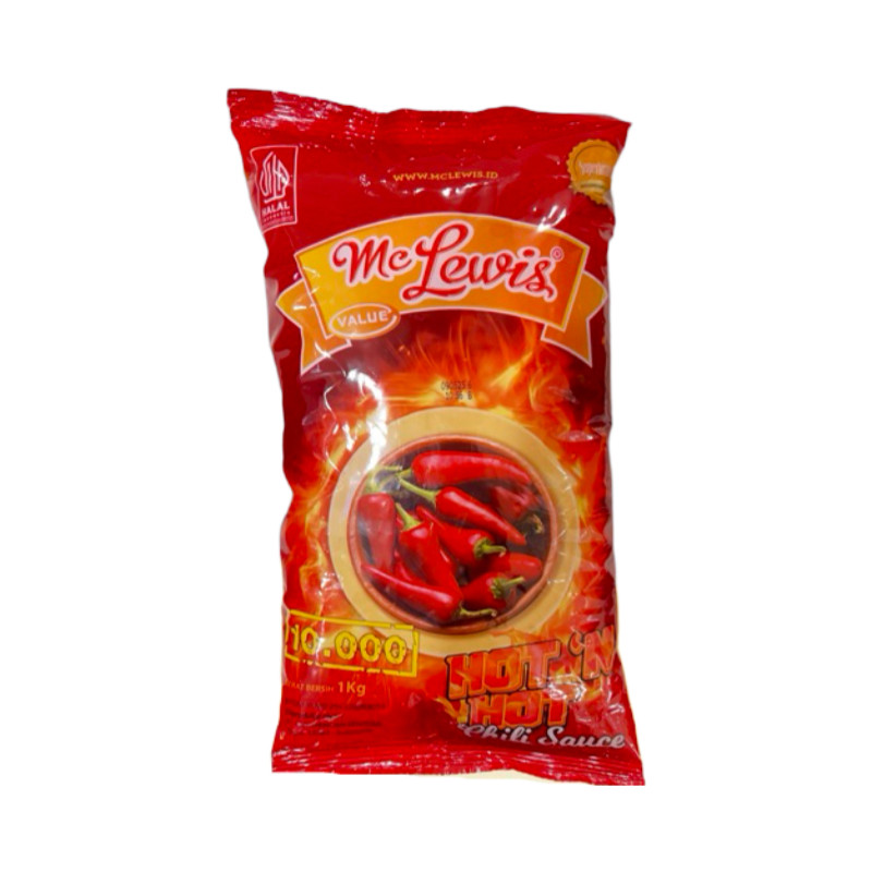 

Mc Lewis Hot N Hot Chili Sauce 900gr- Mc Lewis Hot N Hot Saus 900gr