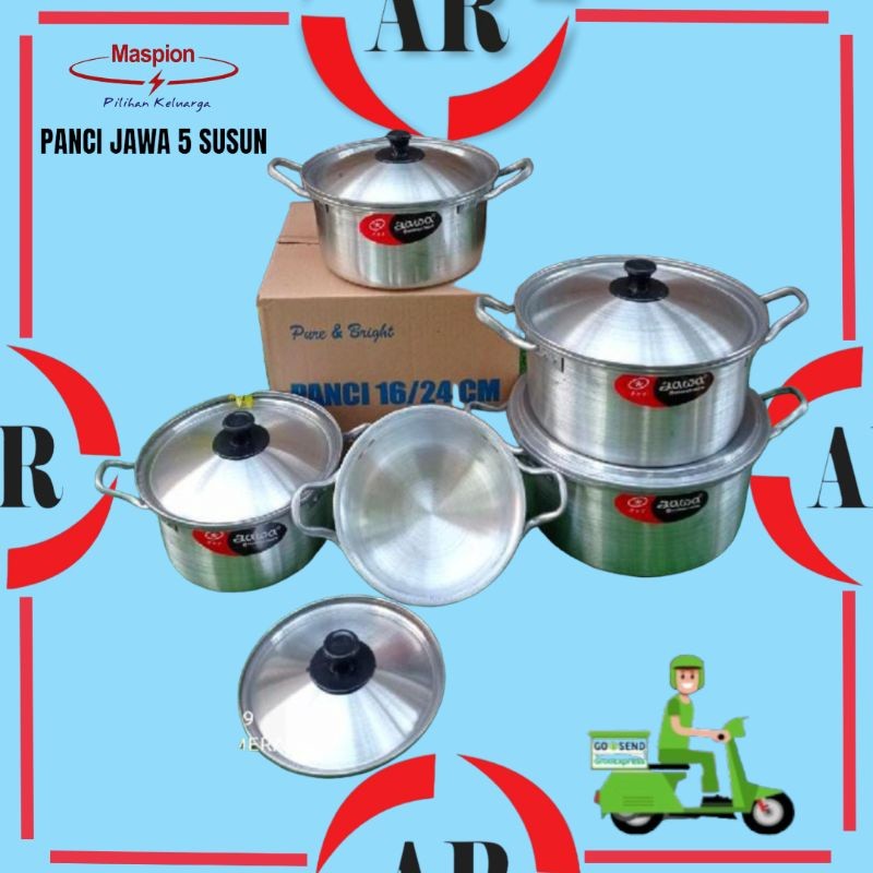 PY PANCI JAWA 16/24 cm / PANCI SUSUN ALLUMUNIUM