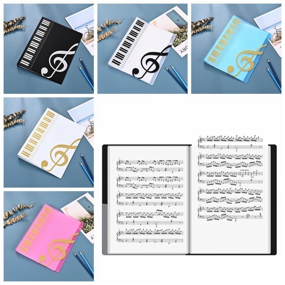

Guitar Sheet Music Book Folder Piano Paper Sheets Folder Document Storage Organizer A4 Music Score Folder