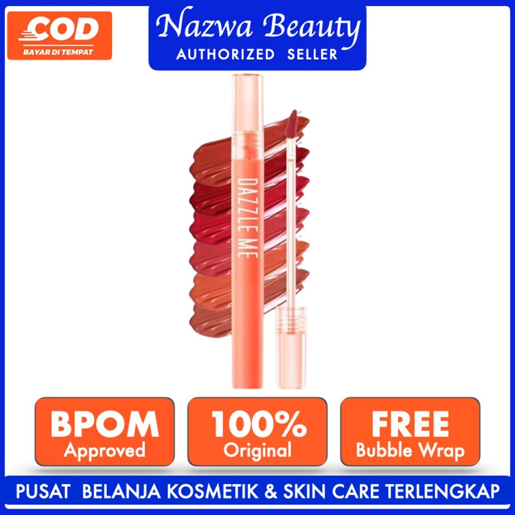 Nazwa Beauty DAZZLE ME Glossip Girl Lip Cream all 6 shades BPOM - Bibir Segar dan Plumpy