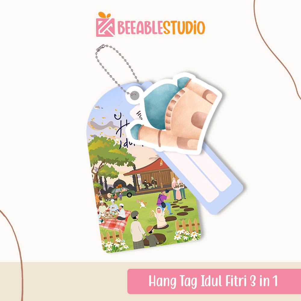 

[10pcs] Hang Tag Idul Fitri Gantungan Hampers Lebaran 3in1