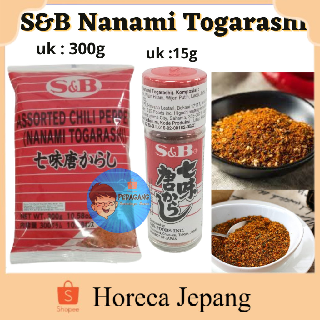 

S&B Nanami Togarashi Ada 2 Varian/ S&B Togarashi/ / Bubuk Cabe / Chilli Powder/ Cabe Bubuk Jepang