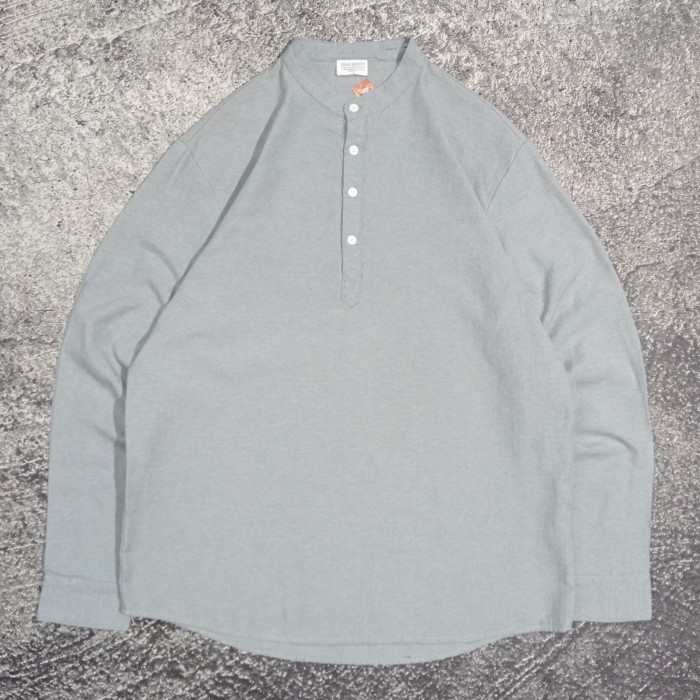 Kemeja lengan panjang pria Shanghai JEAN MONEY bagus size l