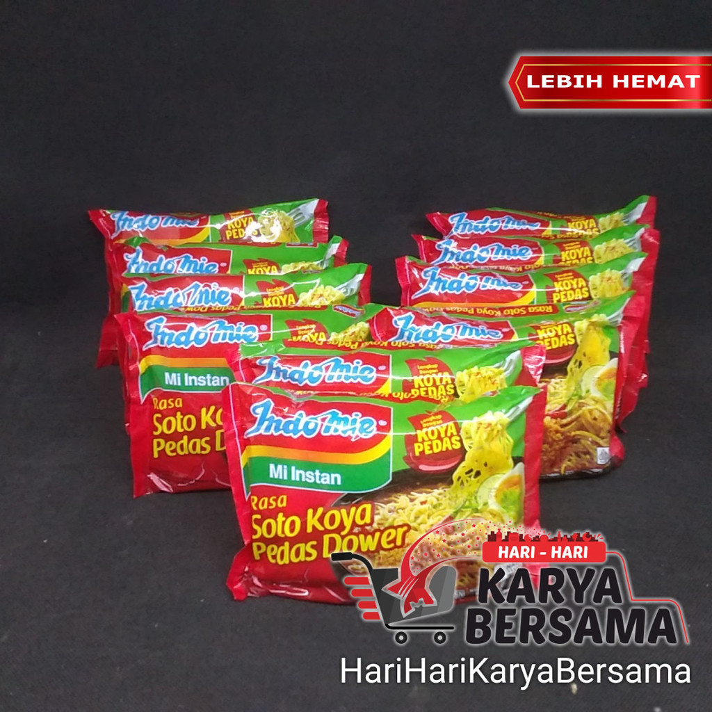

MIE INSTAN INDOMIE SOTO KOYA PEDAS DOWER PACK ISI 10 BUNGKUS X 76GR