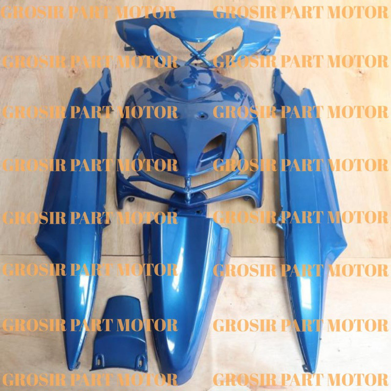 Body Mio Sporty Full Set 2008-2011 biru Body Halus Mio Sporty Mio New
