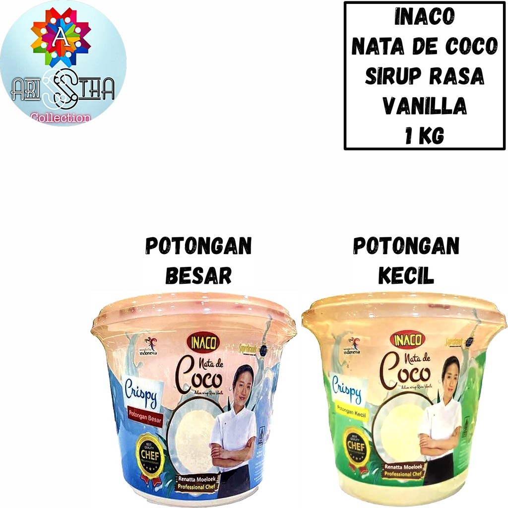 

Inaco Nata De Coco Sirup Rasa Vanilla Kemasan Ember Plastik 1 Kg