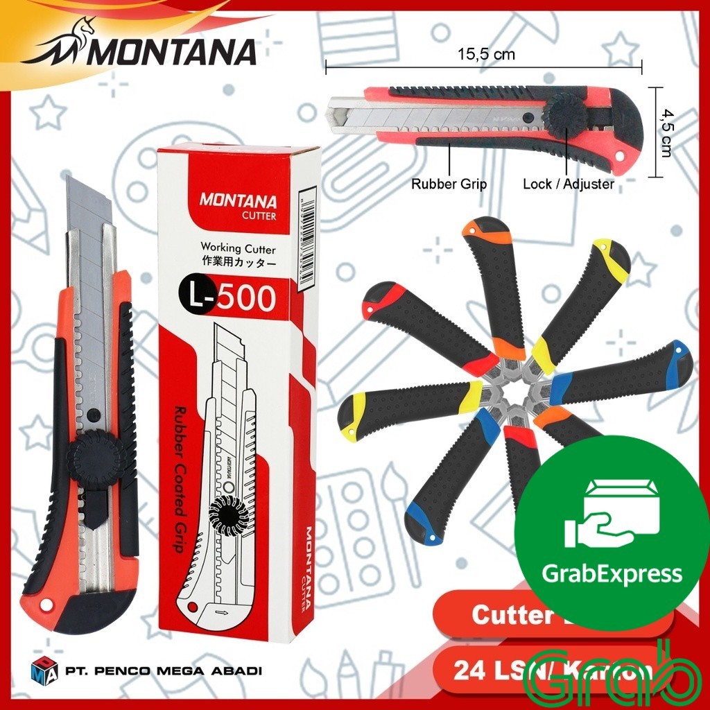 

CUTTER MONTANA L500 TAJAM DAN PEGANGAN ENAK dan nyaman