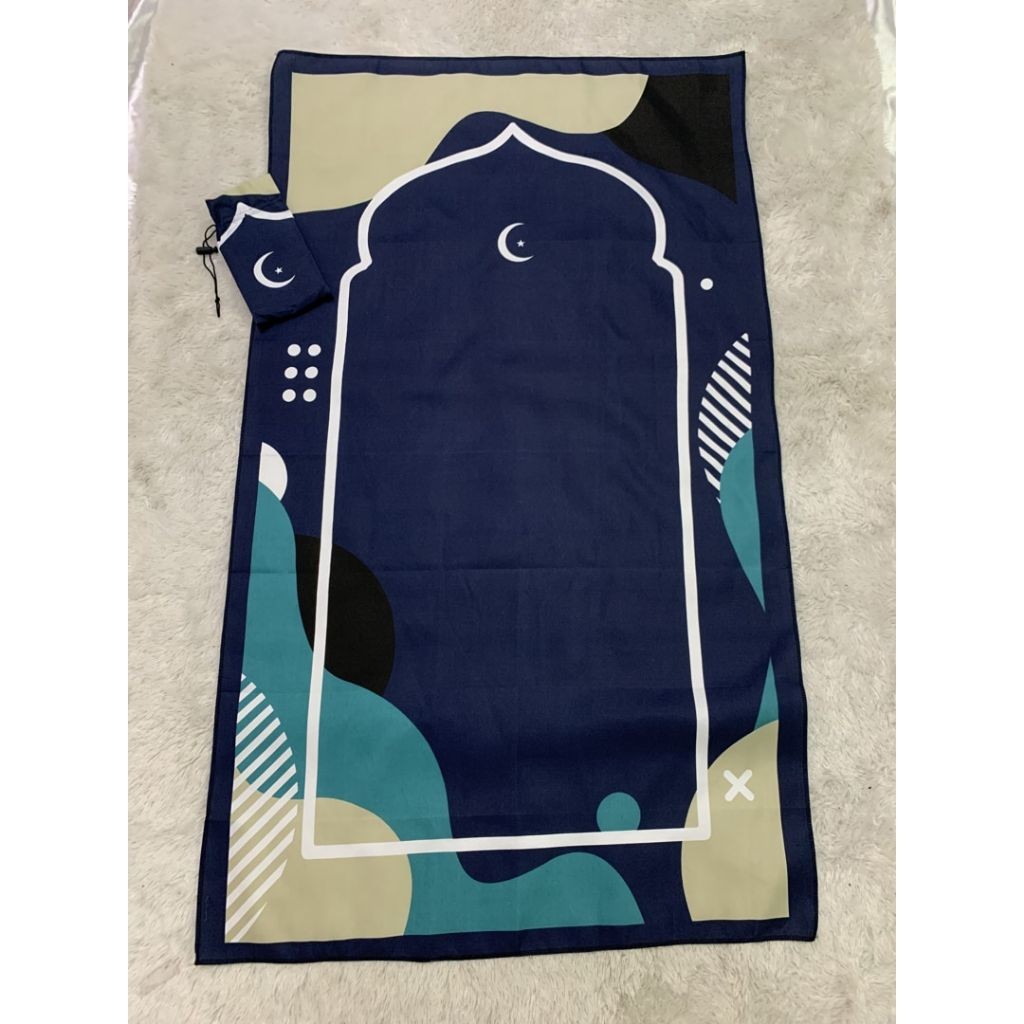 

Arbifa | Sajadah Travel jumbo motif Annur Navy Pouch Sejadah traveling Turki untuk souvenir Umroh hampers lebaran/ langsung proses