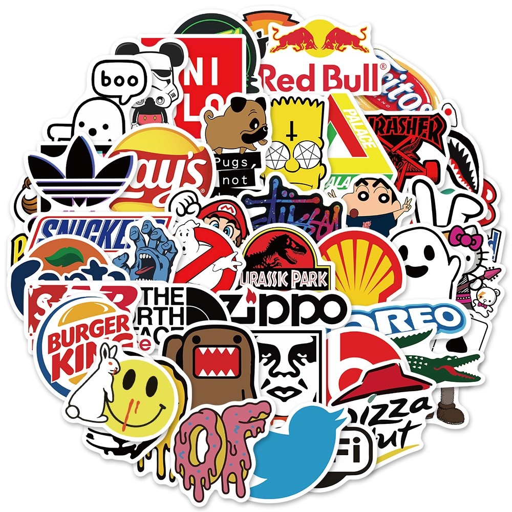 

Stiker BRAND Random ekslusif Universal Sticker Logo merek fesyen LUCU stiker untuk Buku Tempel/Buku Harian/HP/Dekorasi Laptop/Sticker Helm Tahan Air Vinil/Stiker Tablet Ponsel stiker tahan air berperekat