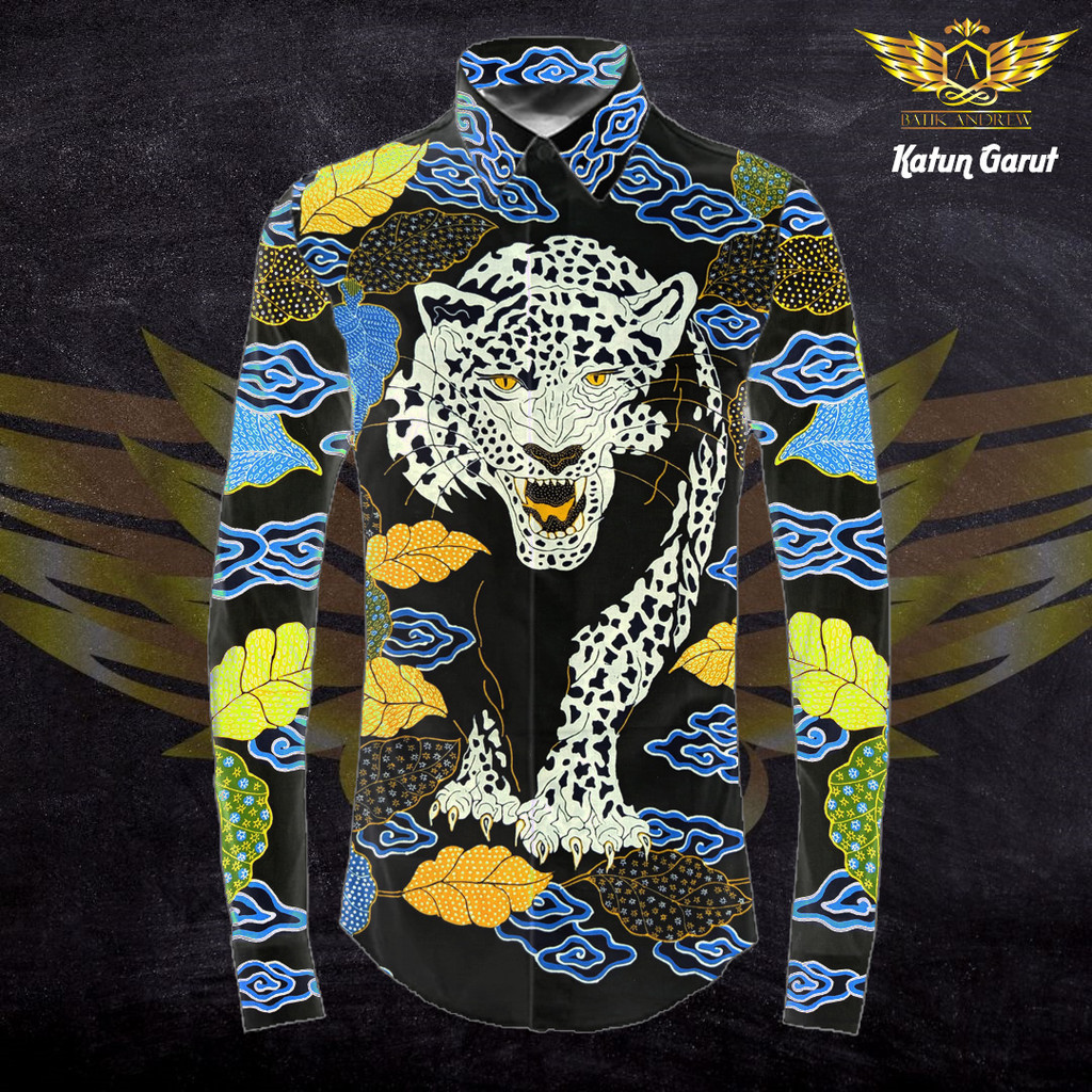 KATUN TULIS GARUT MOTIF 3 BAHAN KAIN BATIK BURUNG HARIMAU MACAN TUTUL PUTIH