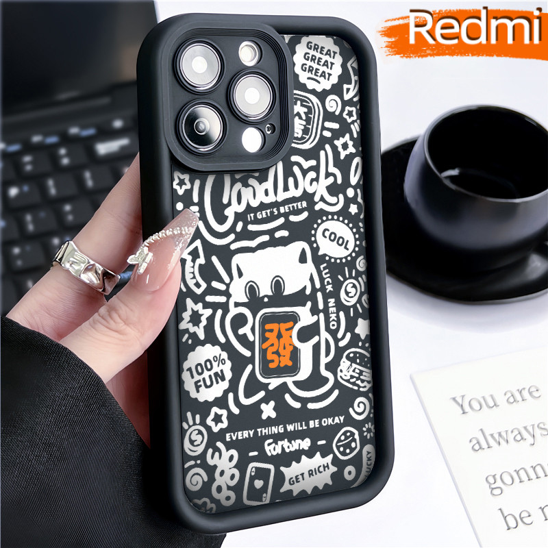 Original Graffiti Silicone SoftCase Redmi NOTE 13 Pro Redmi 12 13C Xiaomi-POCO-M4 Pro Soft Polos Hit