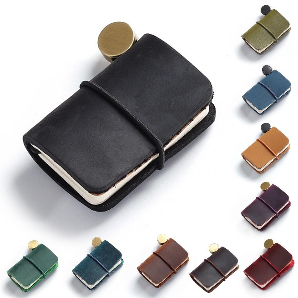 

Vintage Mini Schedule Notebook Cowhide Cover Paper Diary Notebook Waterproof Travel Daily Planner Agenda блокнот для записей