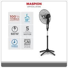 <KSE> Kipas Angin Maspion F-1801 ST swing 360° Stand fan 18 inch 1801ST