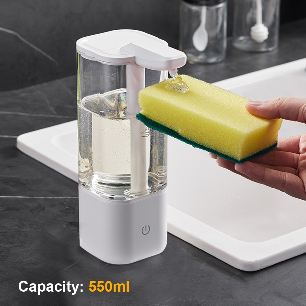550ML Automatic Liquid Soap Dispenser Touchless Smart Sensor Hand Sanitizer Dispenser Bathroom Kitch
