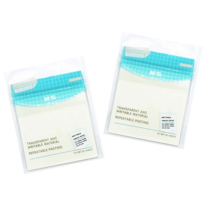 

Sticky Note Memo Tempel Transparan & With Lines M&G AS33O125/YS-453/YS-454