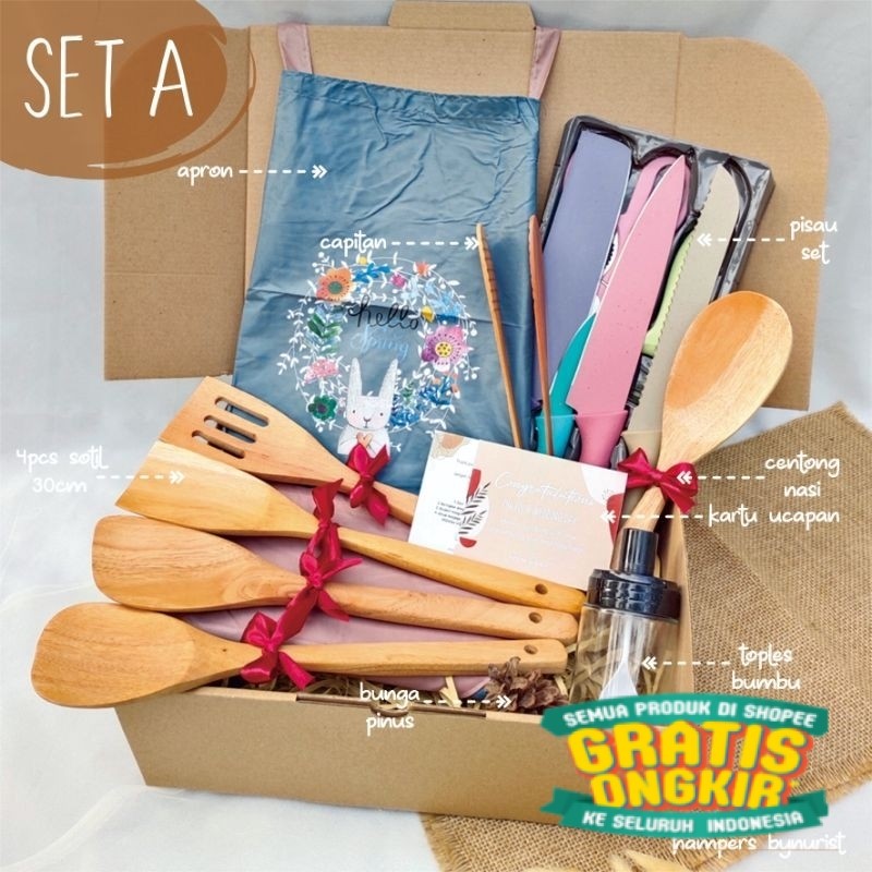 

COOKING SET SERIES / HAMPERS PERNIKAHAN / KADO NIKAHAN / KADO ALAT MASAK / HAMPERS COOKING SERIES/ New kado