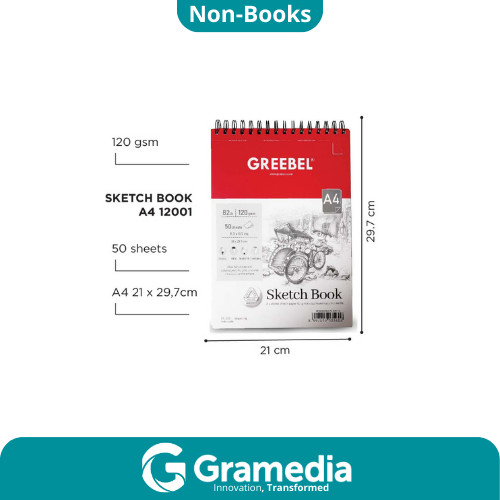 

[Gramedia Cijantung] Buku Gambar Sketch Book A4 50 Lembar (12001) Buku Sketsa Drawing Book