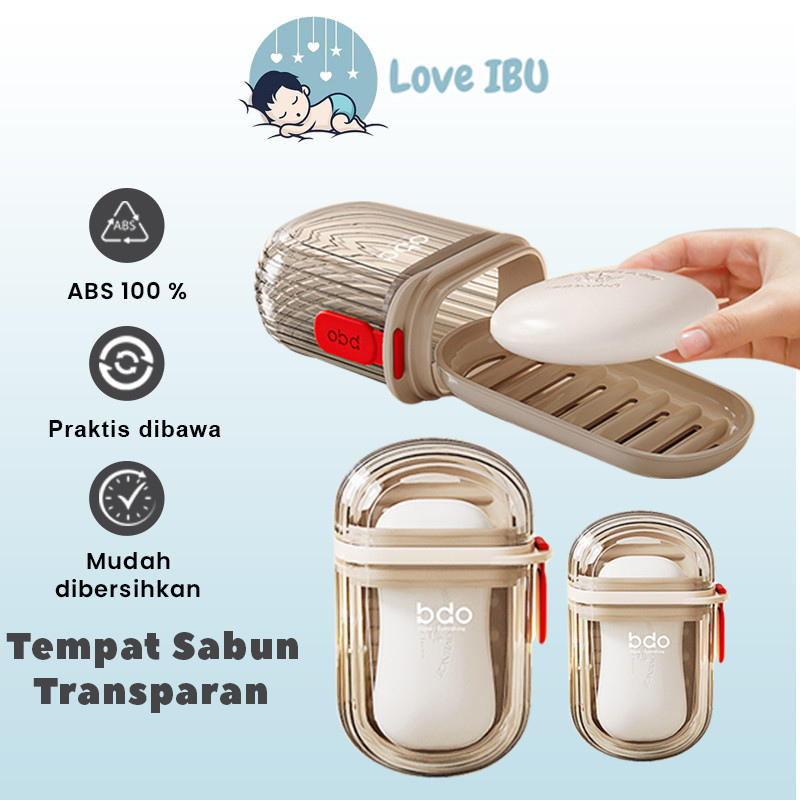 [ Love IBU ] Tempat Sabun Batang Kamar Mandi Tempat Sabun Travel Traveling Kotak Sabun Batangan Temp