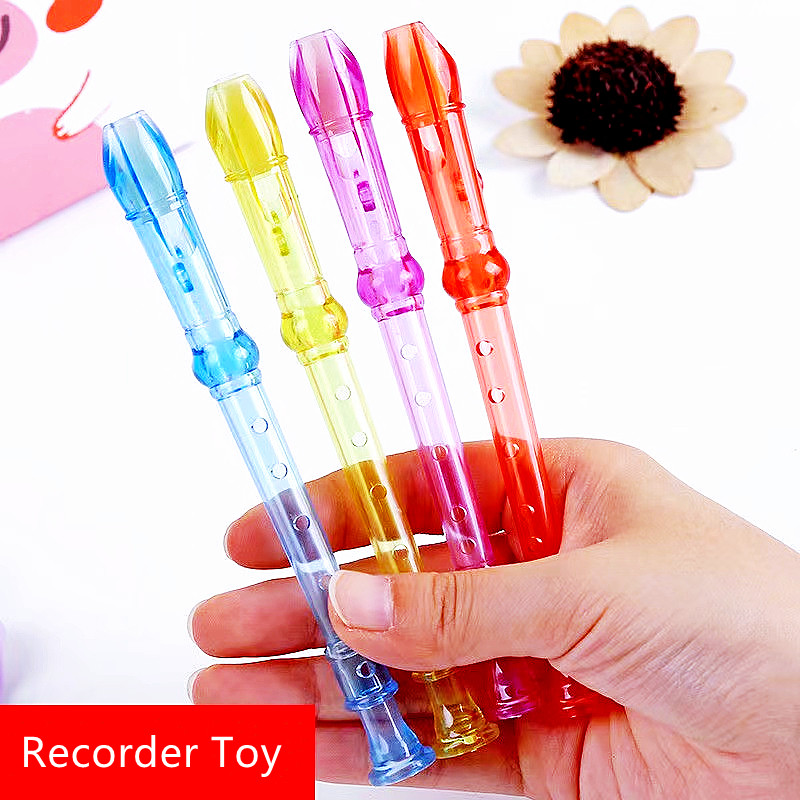 

10PCS Mini Colorful Transparent Flute Musical Whistle Toys for Kids Birthday Party Gift Pinata Stuffed Boys Girls Prizes Favors