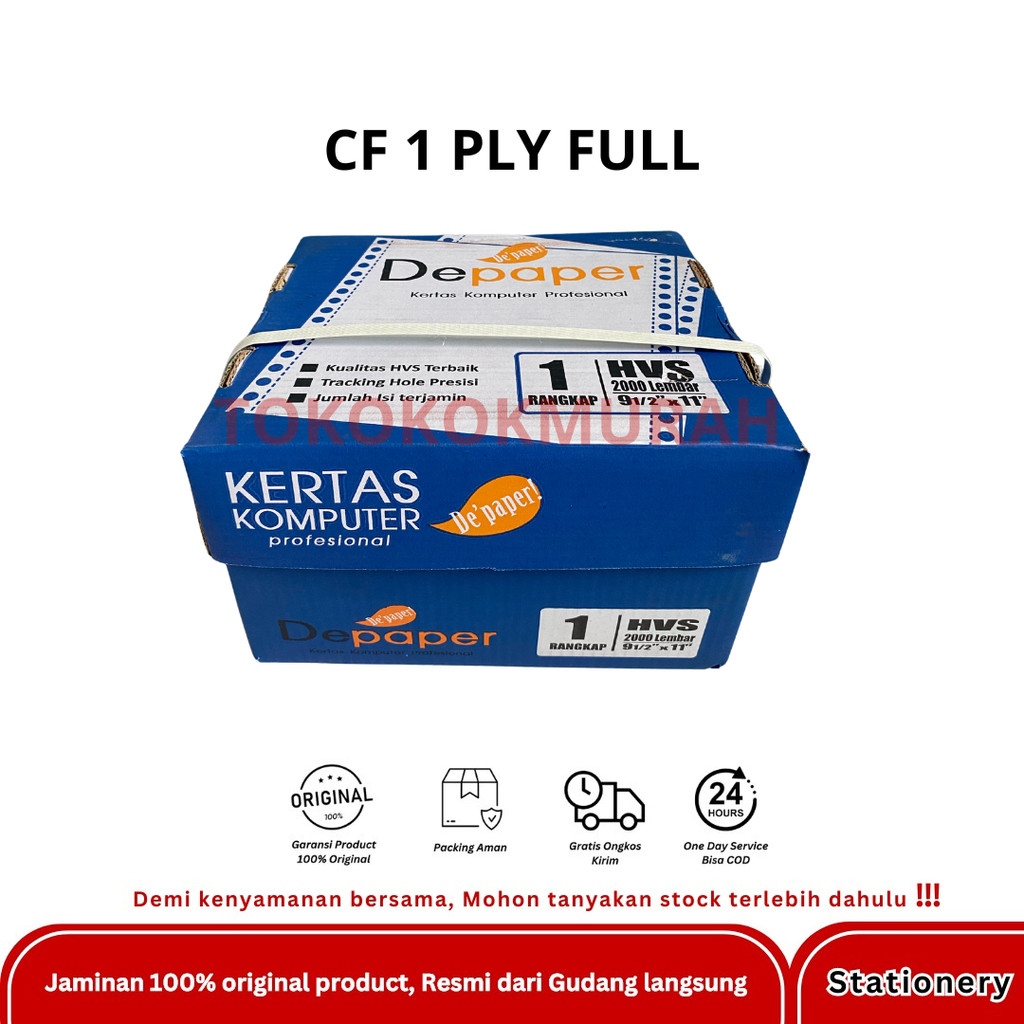 

DE PAPER KERTAS CONTINOUS FORM 1 PLY 2 PLY 3 PLY 4 PLY 5 PLY