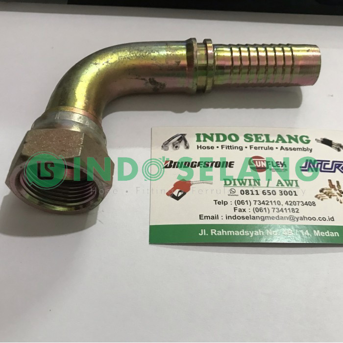 FITTING HOSE HYDRAULIC 16-16 NPF 90 ( FITTING 1" NPF 90 )