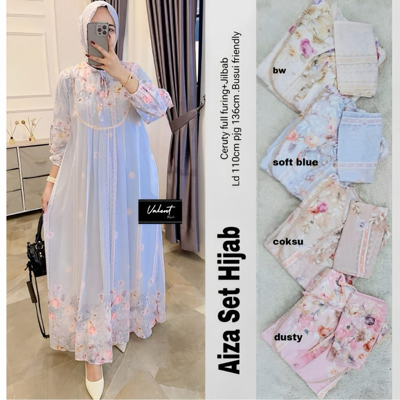 Fashion Wanita AIZA SET HIJAB From VaLeNt