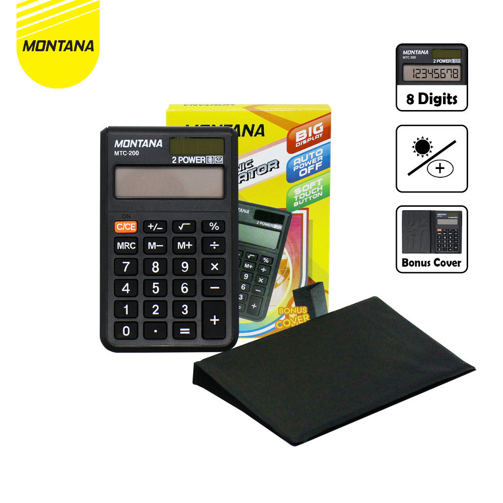 

MONTANA Calculator / Kalkulator Montana MTC 200 P/ 8 Digits