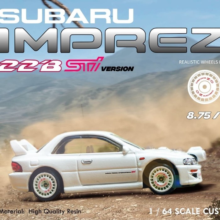 Ban Karet diecast Sakura Model OZ Rally tampo OZ Racing