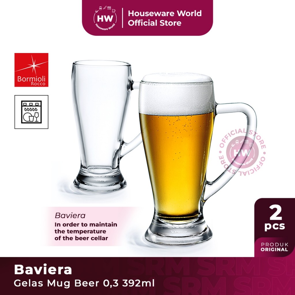 BORMIOLI ROCCO Gelas Mug Beer 0,3 Baviera 392ml - 2pcs