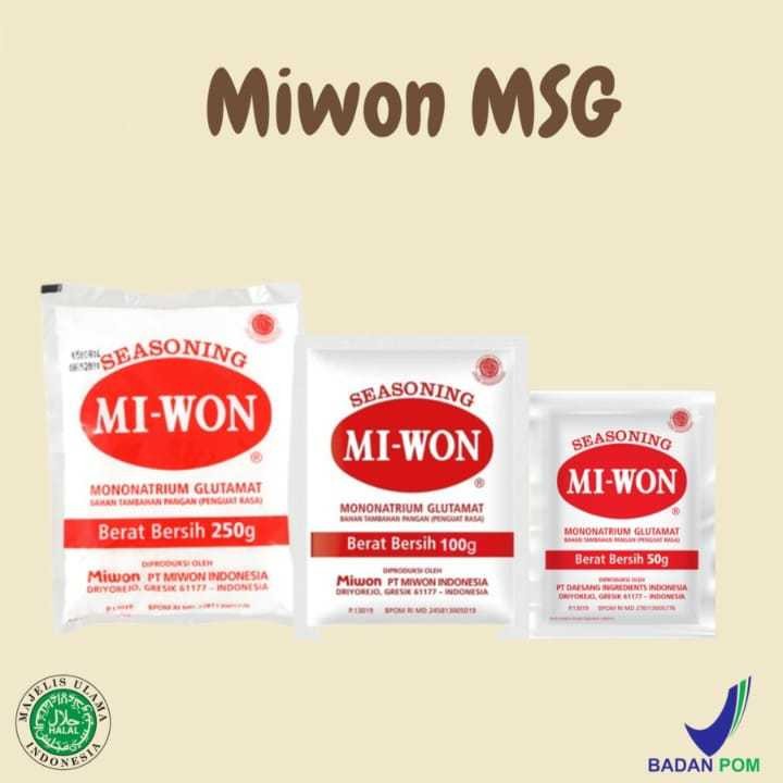 

Miwon MSG, Bio dan Garam Gurih Berat 200g, 130g, 500g, 50g, 300g Untuk Menambahan Rasa Makanan