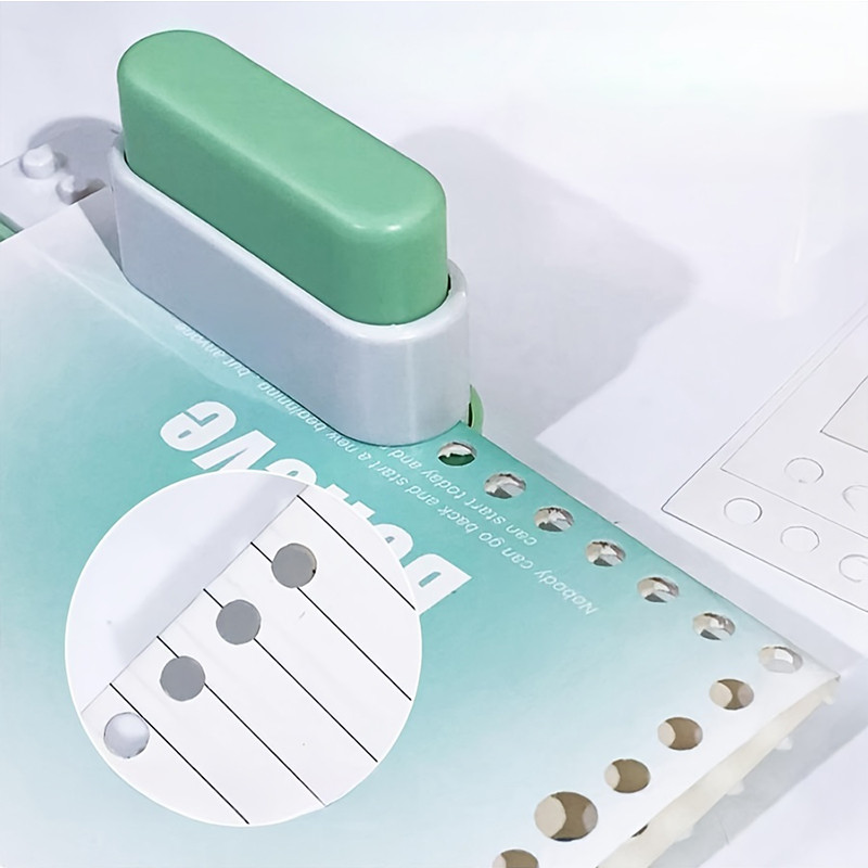 

5- Hole Punch for Binder: Office Desk Organizer - Perfect for DIY Binding of Notebooks and Files, Craft Paper Punch Tool