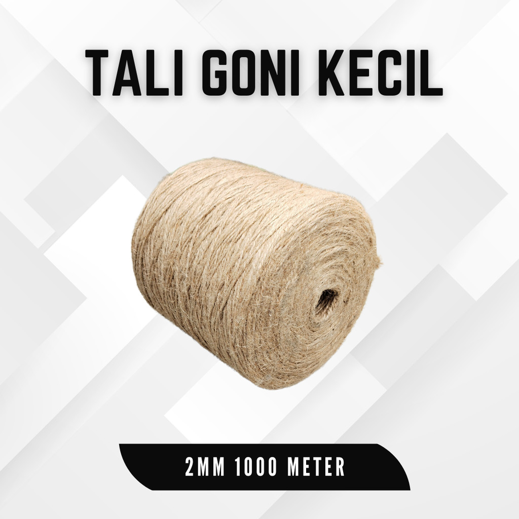 Tali Goni Cocofiber Tali Jute Tali Garukan Kucing Tali Rami 2mm 1000m