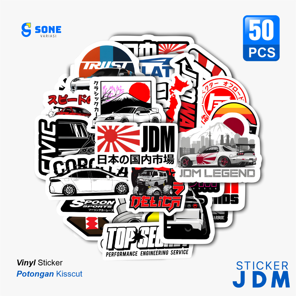 

Sticker Pack Japanese Domestic Market Aesthethic Vinyl Waterproof untuk Sticker Buku Journal Casing HP Laptop Tumbler