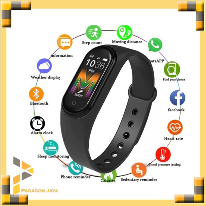 Jam Pintar Smartband M5 Heart Rate Monitor Smart watch M5 Bracelet Air MaNza ShoP