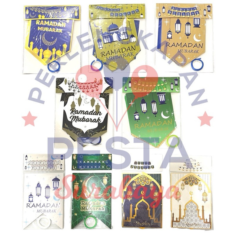 Banner RAMADAN MUBARAK & EID MUBARAK LEBARAN