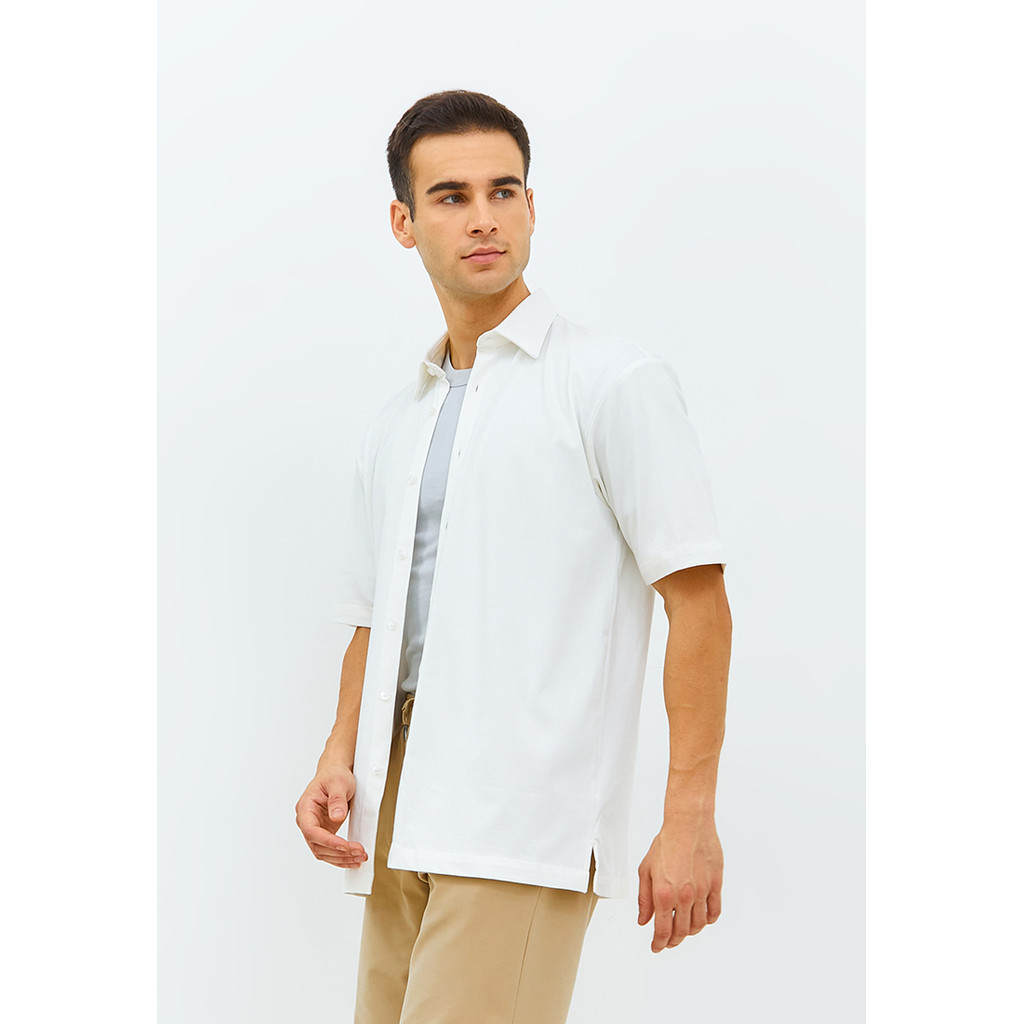 Jobb Ducal Kemeja Pria Lengan Pendek Slim Fit Putih